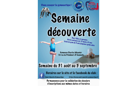 SEMAINE &quot;DECOUVERTE&quot;