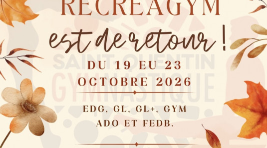 🍂 RÉCRÉAGYM VACANCES OCTOBRE 🎃